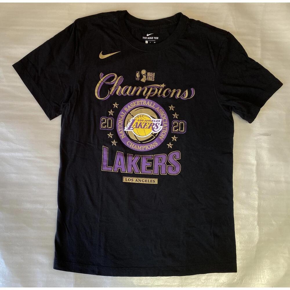 The Tee Lakers Champions Tee Mens Black Basketball Size Small Casual